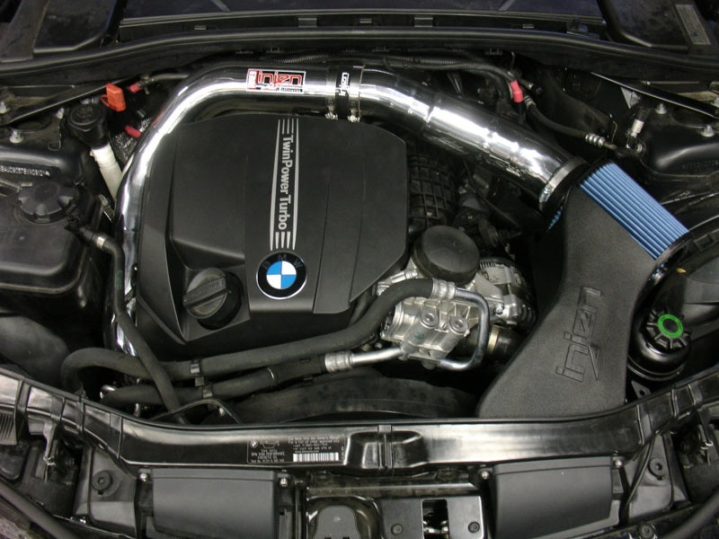 Injen 11 BMW E82 135i (N55) Turbo/E90 335i Wrinkle Black Tuned Air Intake w/ MR Tech, Air Fusion