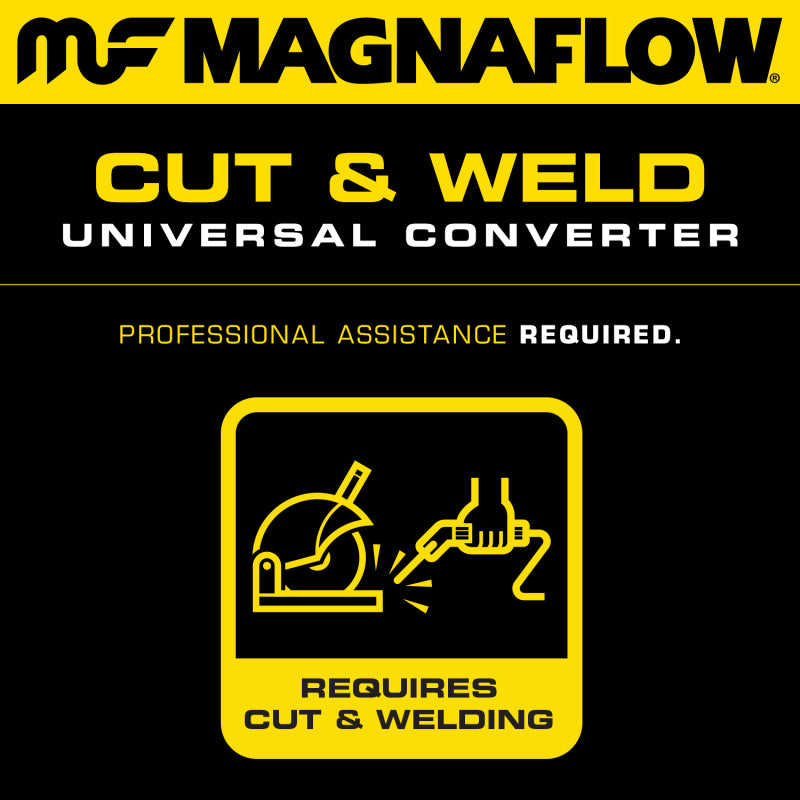MagnaFlow Conv Univ 3in Inlet/Outlet Center/Center Round 9in Body L x 5.125in W x 13in Overall L