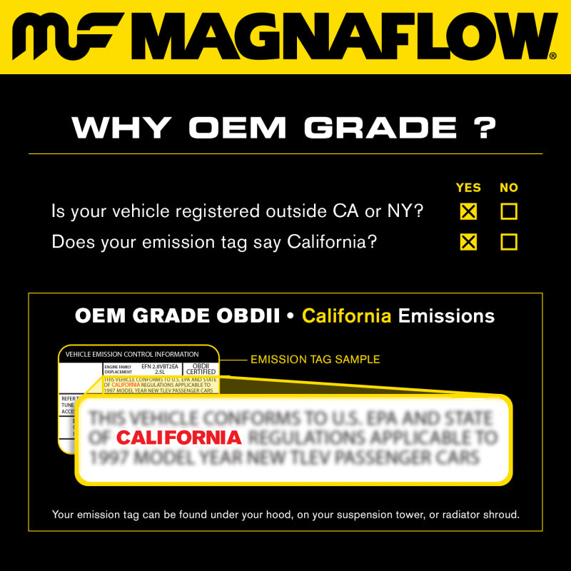Magnaflow OEM Grade Direct Fit Converter 11-14 BMW 335i 3.0L